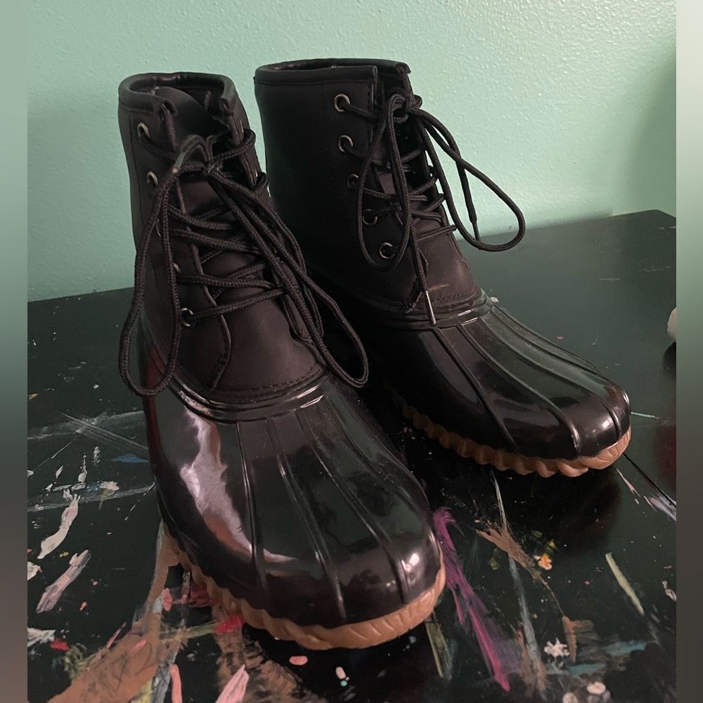 Black “Duckie” Boots